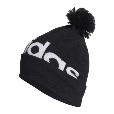 adidas Winter hat (pompom) pom pom woolie with folded cuff black men